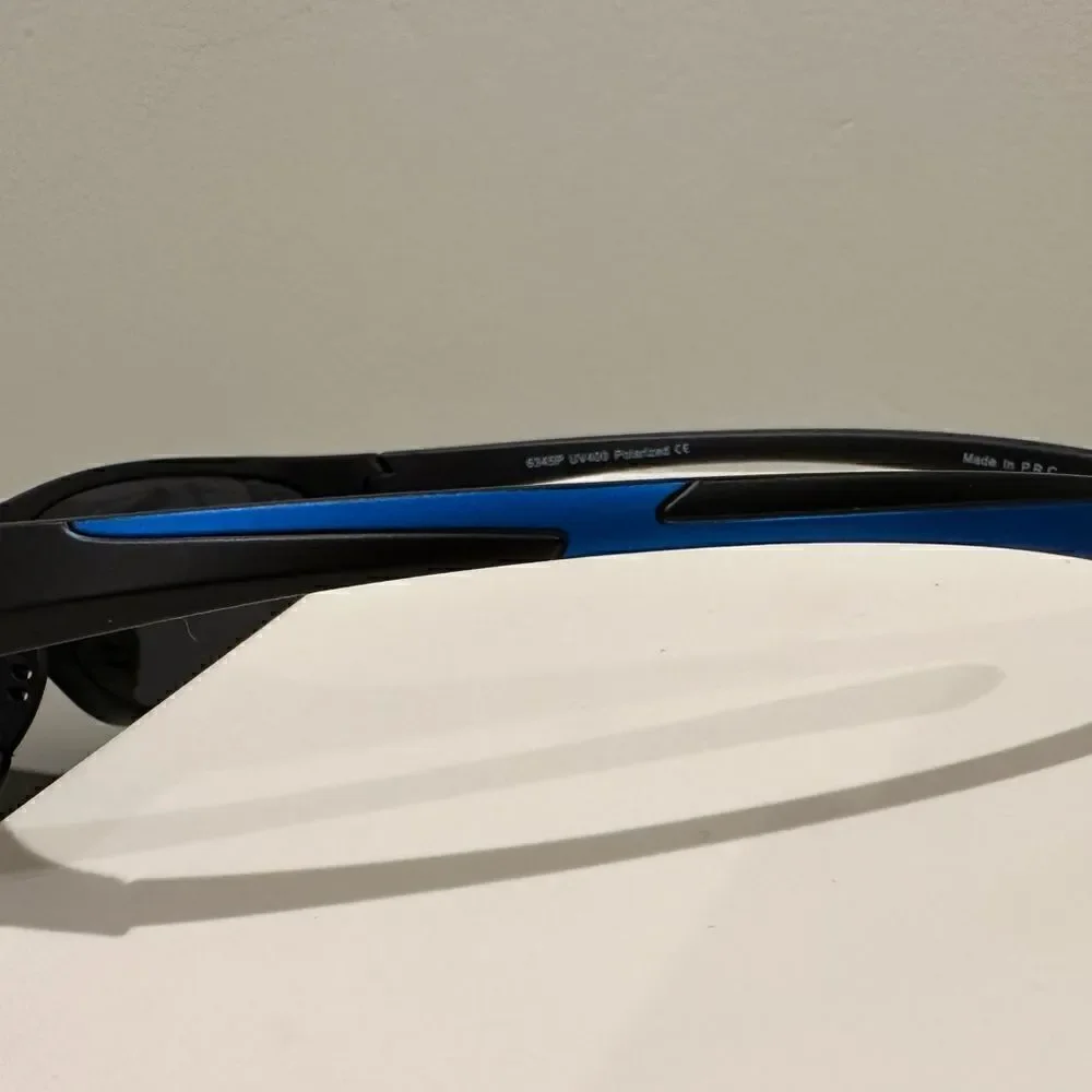 Razor Style Sporty Sunglasses, Plastic Frames, Polarized Lenses, UVA-UVB Protect